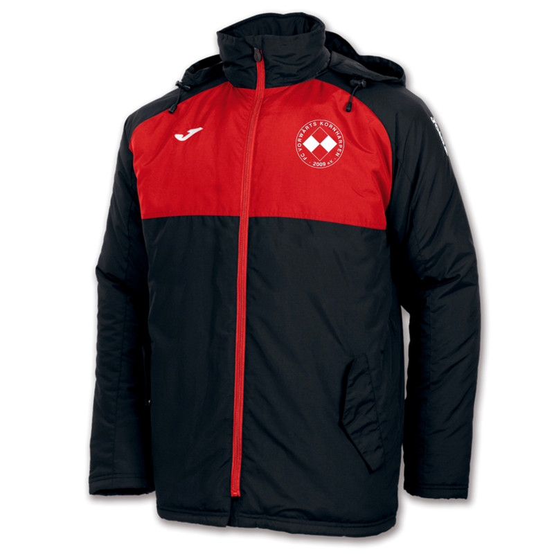 FC Vorwärts Kornharpen Winterjacke Unisex rot/schwarz